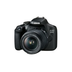 Canon EOS 2000D DSLR Digital Camera + EF-S 18-55mm F3.5-5.6 IS II Lens — Black