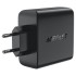Быстрое сетевое зарядное устройство A94 PD100W GaN (3xUSB-C + 1xUSB-A) с европейской вилкой (EU), черное