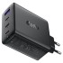 Быстрое сетевое зарядное устройство A94 PD100W GaN (3xUSB-C + 1xUSB-A) с европейской вилкой (EU), черное