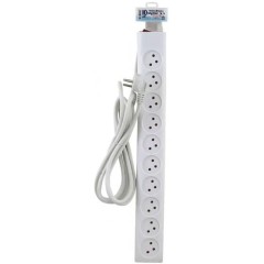 Power Strip with Switch 10 Outlets 1 Meter Semicon