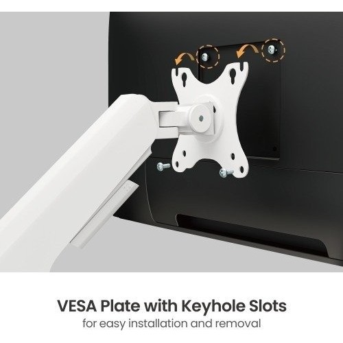 Single Monitor Desk Mount for 17″–40″ Displays