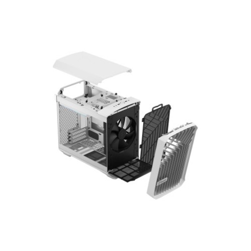 Компьютерный корпус FRACTAL DESIGN TORRENT NANO WHITE CLEAR