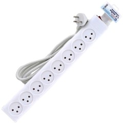 Power Strip with Switch 8 Outlets 3m Semicon