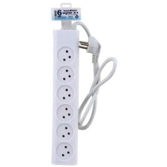 Power Strip 6 Outlets 1 Meter Semicon