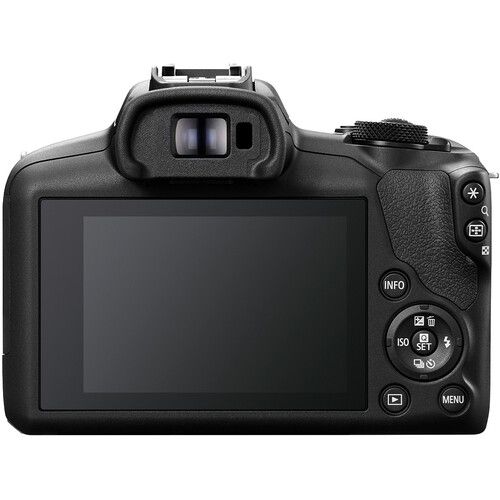 מצלמה דיגיטלית ללא מראה Canon EOS R100 עם עדשת RF-S 18-45mm F4.5-6.3 IS STM + תיק נשיאה + כרטיס זיכרון SD 64GB — שחור