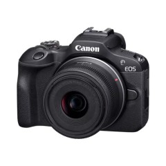 מצלמה דיגיטלית ללא מראה Canon EOS R100 + עדשות RF-S 18-45mm F4.5-6.3 IS STM ו-RF 75-300mm F4-5.6 — שחור