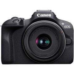 מצלמה דיגיטלית ללא מראה Canon EOS R100 + עדשות RF-S 18-45mm F4.5-6.3 IS STM ו-RF 75-300mm F4-5.6 — שחור