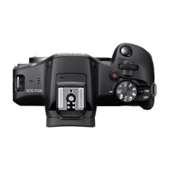 מצלמה דיגיטלית ללא מראה Canon EOS R100 + עדשות RF-S 18-45mm F4.5-6.3 IS STM ו-RF 75-300mm F4-5.6 — שחור