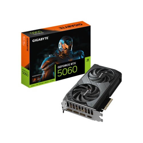 GIGABYTE RTX 5060 WINDFORCE OC 8G GV-N5060WF2OC-8GD Graphics Card