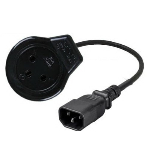 Adapter for electric socket with a single kettle plug.