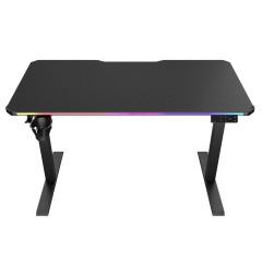שולחן גיימינג חשמלי COUGAR E-ARES 120 עם תאורת RGB – שחור
