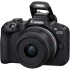 מצלמה דיגיטלית ללא מראה Canon EOS R50 Content Creator Kit + עדשת RF-S 18-45mm F4.5-6.3 IS STM — שחור