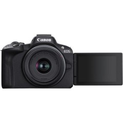 מצלמה דיגיטלית ללא מראה Canon EOS R50 Content Creator Kit + עדשת RF-S 18-45mm F4.5-6.3 IS STM — שחור