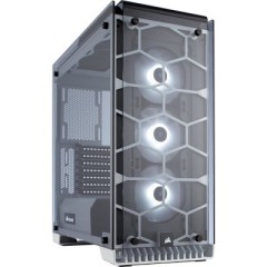 מארז Corsair Crystal Series 570X RGB ATX Mid Tower בצבע לבן