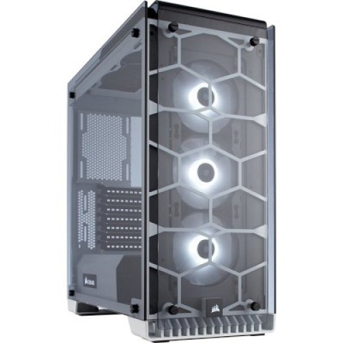 מארז Corsair Crystal Series 570X RGB ATX Mid Tower בצבע לבן
