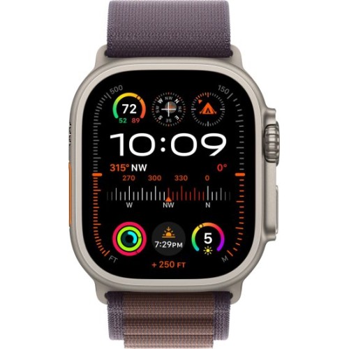 שעון חכם Apple Watch Ultra 2 49mm GPS + Cellular עם רצועה Indigo Alpine Loop בגודל M