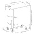 Mobile laptop table on wheels — Black