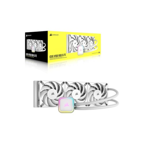 CORSAIR iCUE H150i RGB Elite White Liquid CPU Cooler
