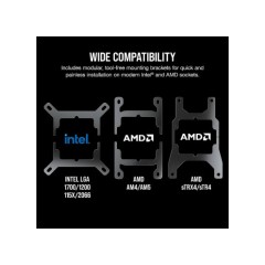 Система жидкостного охлаждения CORSAIR iCUE H150i RGB Elite White