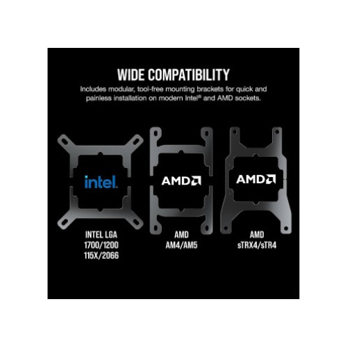 CORSAIR iCUE H150i RGB Elite White Liquid CPU Cooler