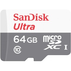 SanDisk Ultra MicroSDXC memory card without adapter with a capacity of 64GB