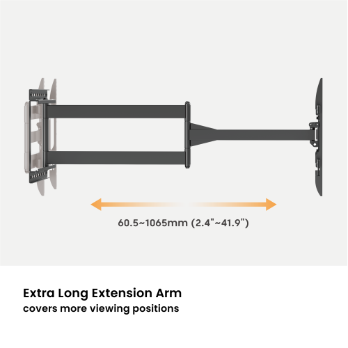 Extended Full-Motion TV Wall Mount 43″–80″
