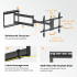 Extended Full-Motion TV Wall Mount 43″–80″