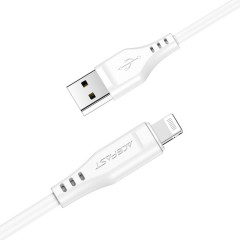 כבל טעינה והעברת נתונים C3-02 USB-A ל-Lightning לבן