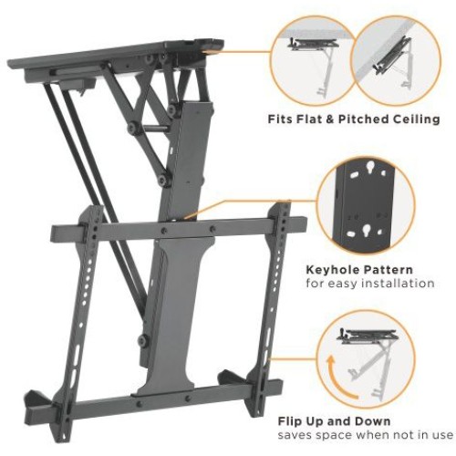 Smart Motorized Flip-Down TV Ceiling Mount PLB-M0546AI