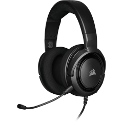 אוזניות גיימינג שחורות Corsair HS35 Stereo Gaming Headset Carbon