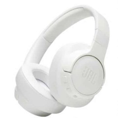 Headphones JBL Tune 710BT in white color.