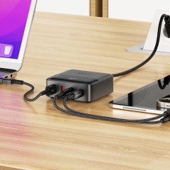 Настольная зарядная станция Z6 PD65W GaN (2xUSB-C + 2xUSB-A) – с европейской вилкой (EU)