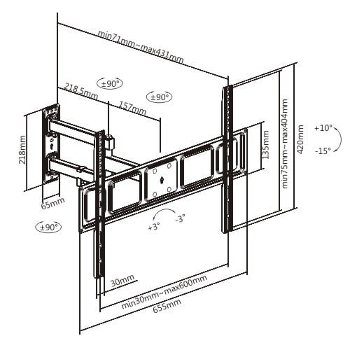 TV Wall Mount Bracket VM-115