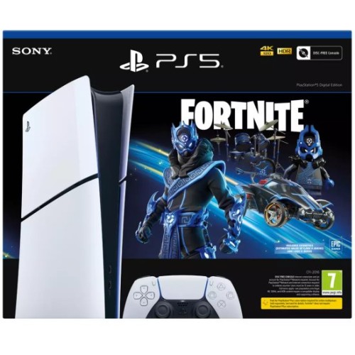 Console Sony PlayStation 5 Slim Digital 1 TB + coupon code for downloading Fortnite Cobalt Star Pack