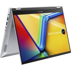מחשב נייד אסוס Asus Vivobook S 14 Flip 14" i5-13420H 16GB 512GB – (כסוף) Cool Silver (Win 11 Home) + עט Asus Stylus Pen (Win 11 Home)