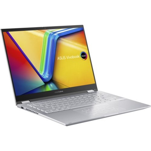 Laptop Asus Vivobook S 14 Flip 14" i5-13420H 16GB 512GB — Cool Silver (Win 11 Home) + Asus Stylus Pen (Win 11 Home)