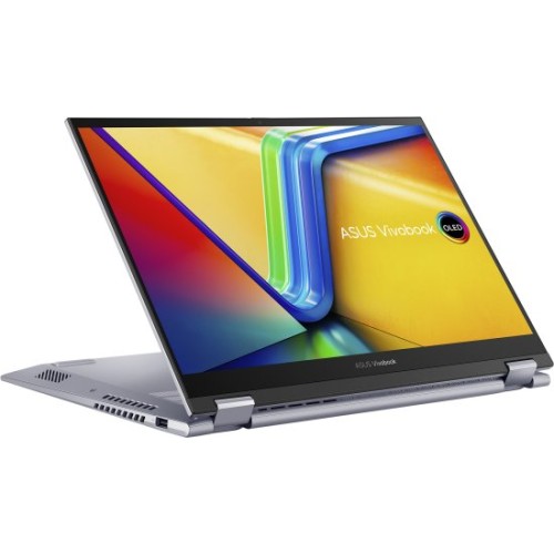 Laptop Asus Vivobook S 14 Flip 14" i5-13420H 16GB 512GB — Cool Silver (Win 11 Home) + Asus Stylus Pen (Win 11 Home)
