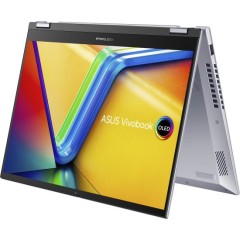 מחשב נייד אסוס Asus Vivobook S 14 Flip 14" i5-13420H 16GB 512GB – (כסוף) Cool Silver (Win 11 Home) + עט Asus Stylus Pen (Win 11 Home)