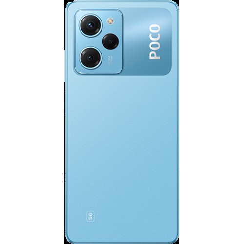 Xiaomi Poco X5 Pro 5G in blue color.