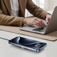 Быстрое беспроводное зарядное устройство Qi2 с магнитным креплением E24