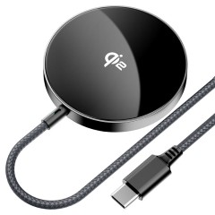 Быстрое беспроводное зарядное устройство Qi2 с магнитным креплением E24