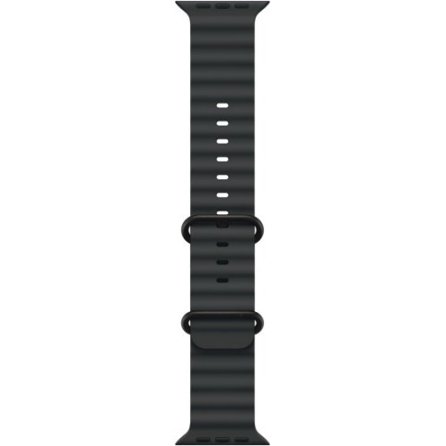 שעון Apple Watch Ultra 3 בגודל 49 מ"מ עם GPS + Cellular בצבע Black Titanium עם רצועת Black Ocean Band — מידה One Size (2025)