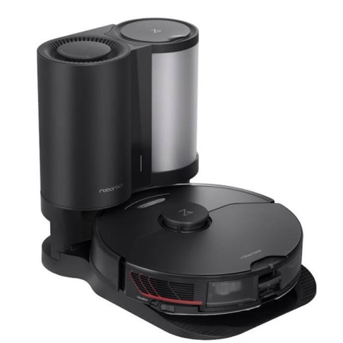 שואב אבק רובוטי Roborock S7 MaxV Plus 5100Pa + תחנת ריקון חכמה — שחור