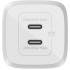 Сетевое зарядное устройство Belkin BoostCharge Pro GaN USB-Cx2 65W (белый)