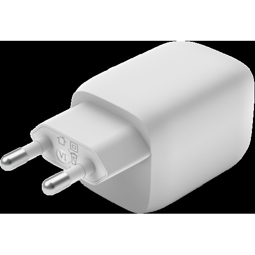 Сетевое зарядное устройство Belkin BoostCharge Pro GaN USB-Cx2 65W (белый)