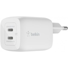 Сетевое зарядное устройство Belkin BoostCharge Pro GaN USB-Cx2 65W (белый)