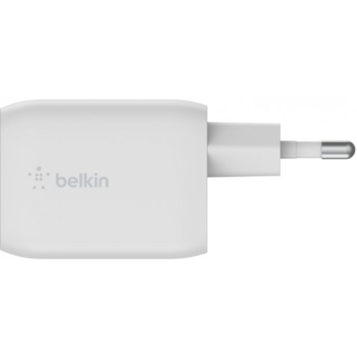Сетевое зарядное устройство Belkin BoostCharge Pro GaN USB-Cx2 65W (белый)