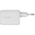 Сетевое зарядное устройство Belkin BoostCharge Pro GaN USB-Cx2 65W (белый)