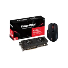 Видеокарта מארז - עכבר אלחוטי ALPHYN AM10 + כרטיס מסך POWERCOLOR RX 7800 XT 16 ГБ GDDR6