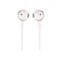 Bluetooth headphones JBL Tune 205BT in white and pink color.